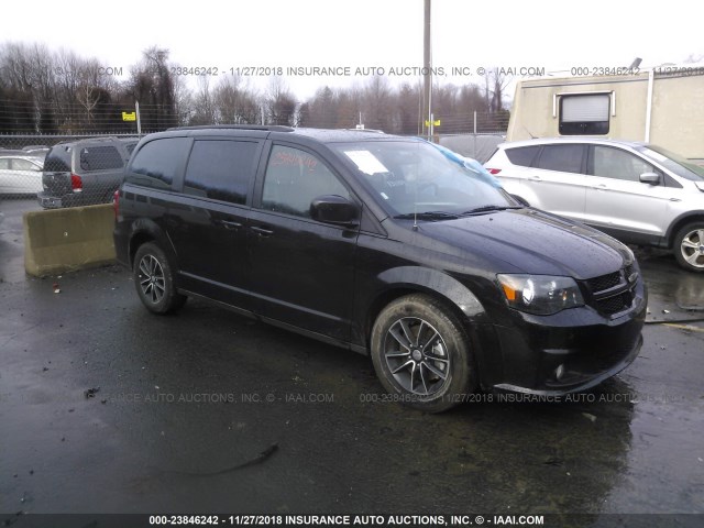 2C4RDGEG2JR147292 - 2018 DODGE GRAND CARAVAN GT BLACK photo 1