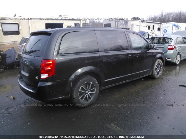 2C4RDGEG2JR147292 - 2018 DODGE GRAND CARAVAN GT BLACK photo 4