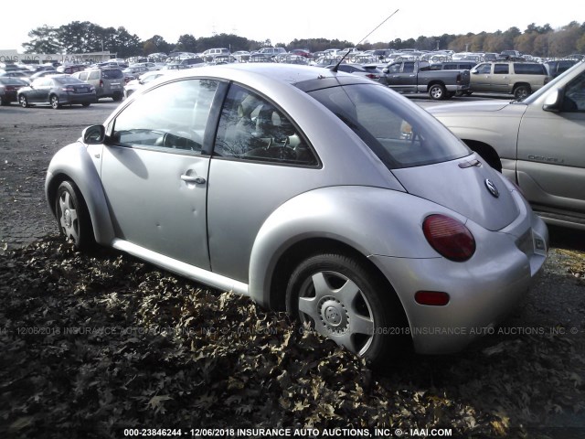 3VWDC21C51M416523 - 2001 VOLKSWAGEN NEW BEETLE GLX SILVER photo 3