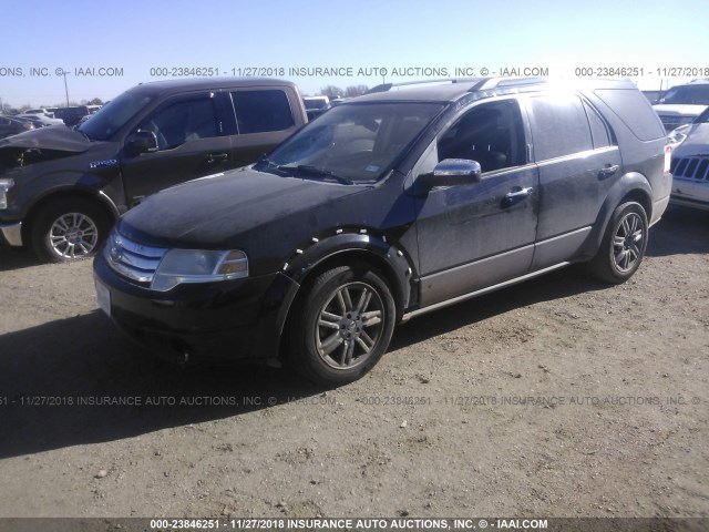 1FMDK03W18GA13575 - 2008 FORD TAURUS X LIMITED BLACK photo 2