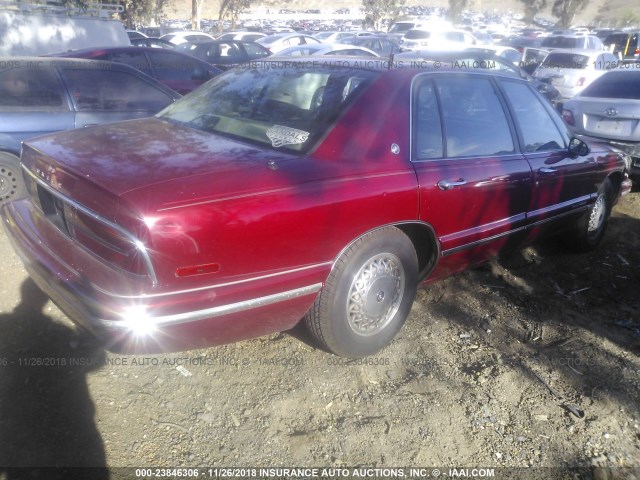 1G4CW52K3TH641068 - 1996 BUICK PARK AVENUE  RED photo 4