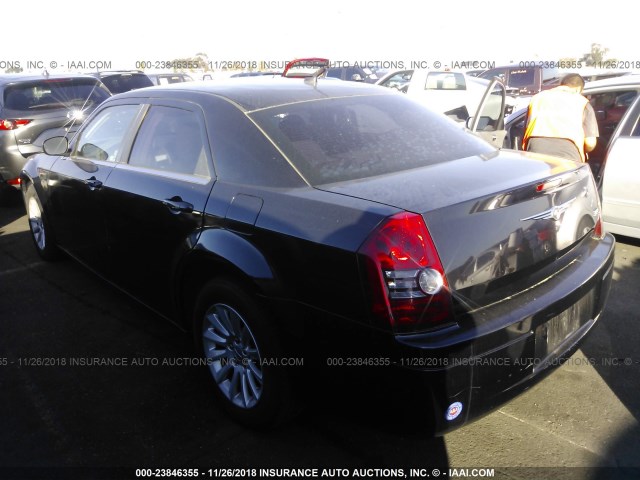 2C3LA43R28H293620 - 2008 CHRYSLER 300 LX BLACK photo 3