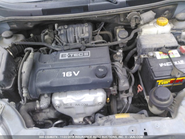 KL1TD66626B528997 - 2006 CHEVROLET AVEO LS BLUE photo 10