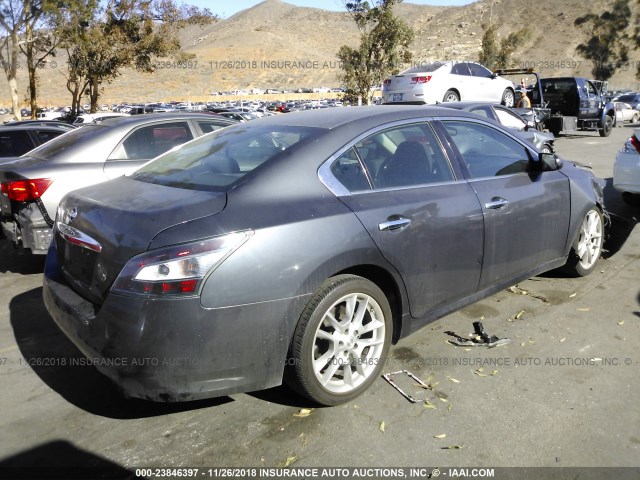 1N4AA5AP4DC820845 - 2013 NISSAN MAXIMA S/SV GRAY photo 4