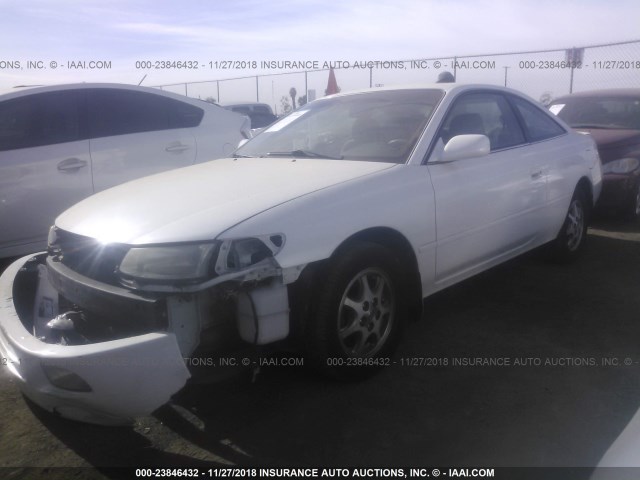 2T1CG22P31C423323 - 2001 TOYOTA CAMRY SOLARA SE WHITE photo 2