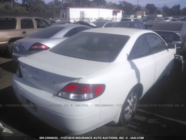 2T1CG22P31C423323 - 2001 TOYOTA CAMRY SOLARA SE WHITE photo 4