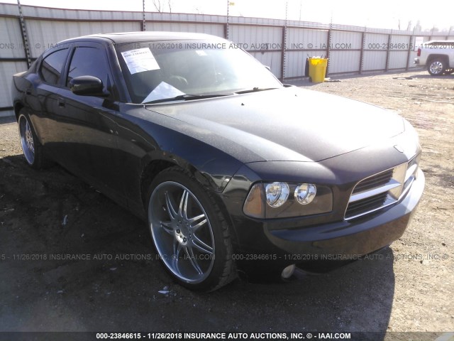 2B3KA53HX6H179254 - 2006 DODGE CHARGER R/T BLACK photo 1