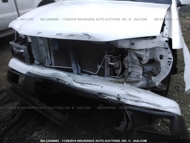 1GCESCFE0C8168490 - 2012 CHEVROLET COLORADO LT WHITE photo 6