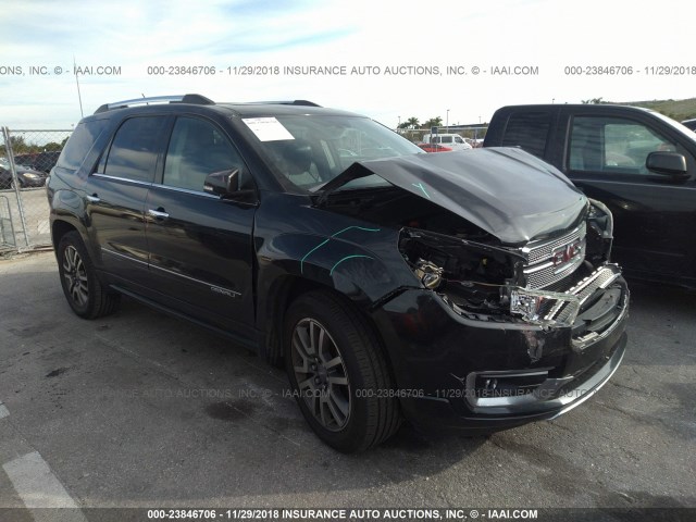 1GKKRTKD0DJ171237 - 2013 GMC ACADIA DENALI BLACK photo 1