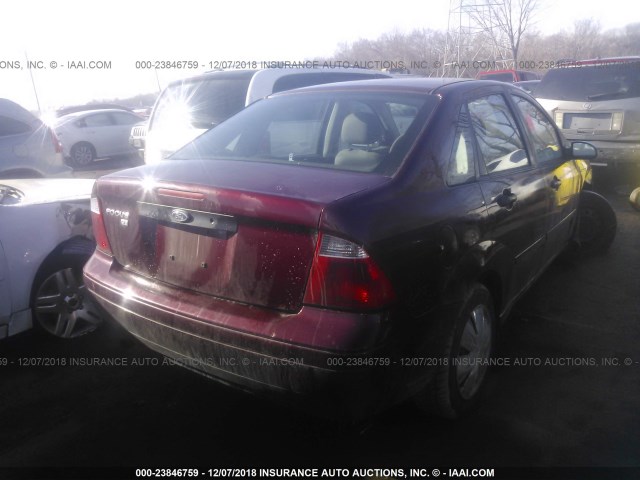 1FAFP34N17W127348 - 2007 FORD FOCUS ZX4/S/SE/SES Марун фото 3