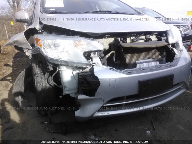 3N1CE2CP4FL373253 - 2015 NISSAN VERSA NOTE S/S PLUS/SV/SL/SR SILVER photo 6