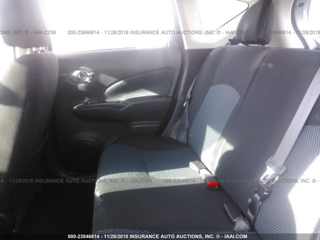 3N1CE2CP4FL373253 - 2015 NISSAN VERSA NOTE S/S PLUS/SV/SL/SR SILVER photo 8