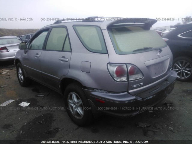 JTJHF10U910188882 - 2001 LEXUS RX 300 GRAY photo 3