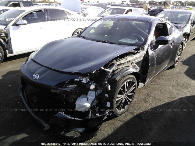 JF1ZNAA14D2716955 - 2013 TOYOTA SCION FR-S GRAY photo 2