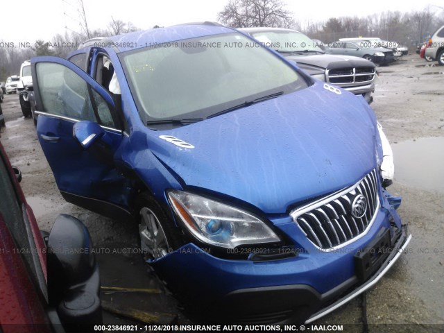 KL4CJASB4FB236849 - 2015 BUICK ENCORE BLUE photo 1