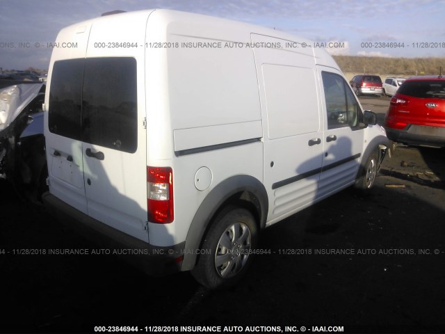NM0LS7CN5DT135600 - 2013 FORD TRANSIT CONNECT XL WHITE photo 4