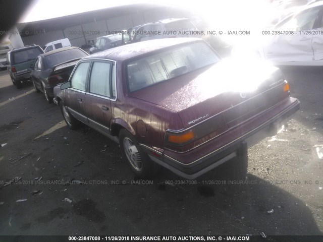 1G2AH51W5J6200047 - 1988 PONTIAC 6000 STE MAROON photo 3