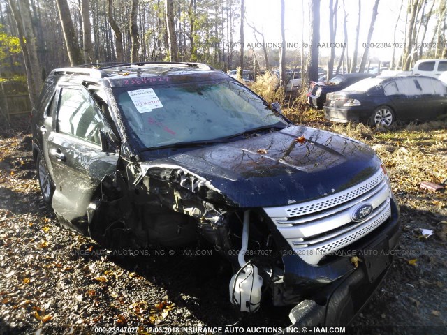 1FM5K7D83DGB79314 - 2013 FORD EXPLORER XLT BLACK photo 1