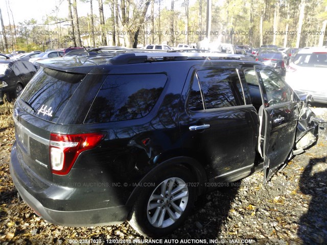 1FM5K7D83DGB79314 - 2013 FORD EXPLORER XLT BLACK photo 4