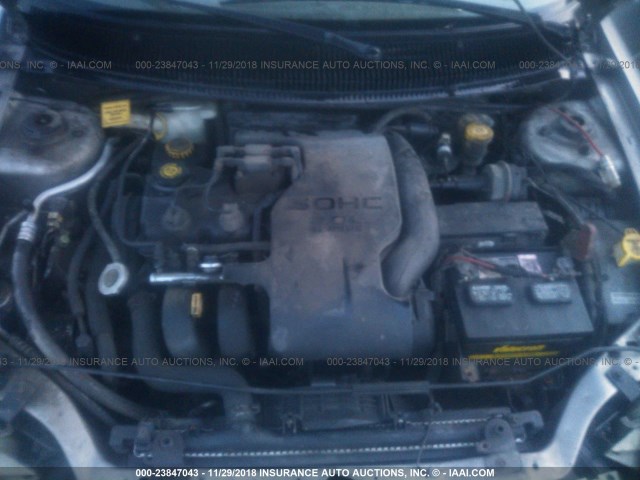 1B3ES47C3XD122847 - 1999 DODGE NEON HIGHLINE GRAY photo 10