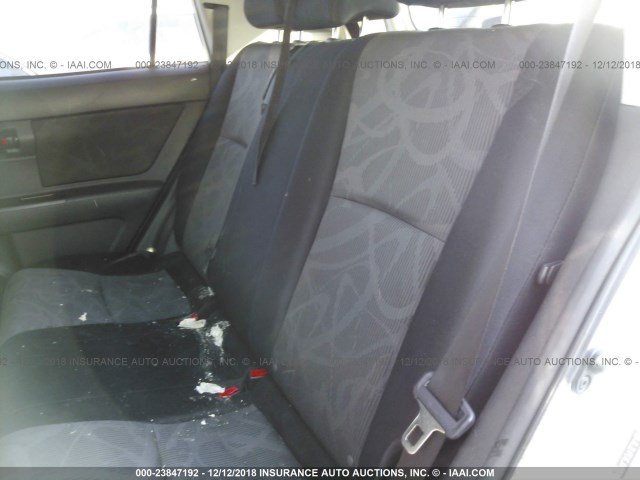 JTLZE4FEXEJ049876 - 2014 TOYOTA SCION XB WHITE photo 8