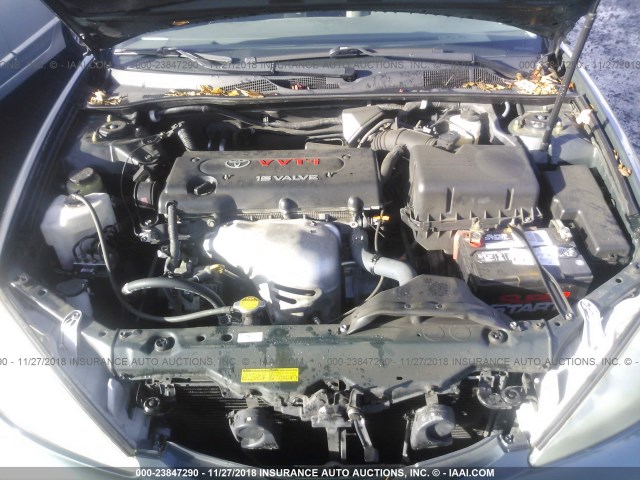 4T1BE32K54U276680 - 2004 TOYOTA CAMRY LE/XLE/SE GREEN photo 10