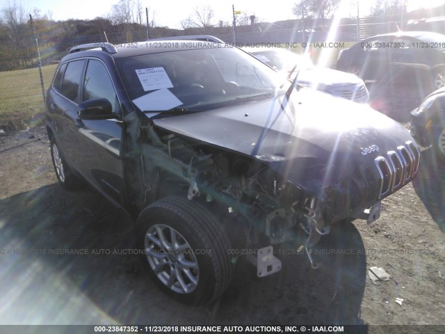 1C4PJMCS5EW220710 - 2014 JEEP CHEROKEE BLACK photo 1