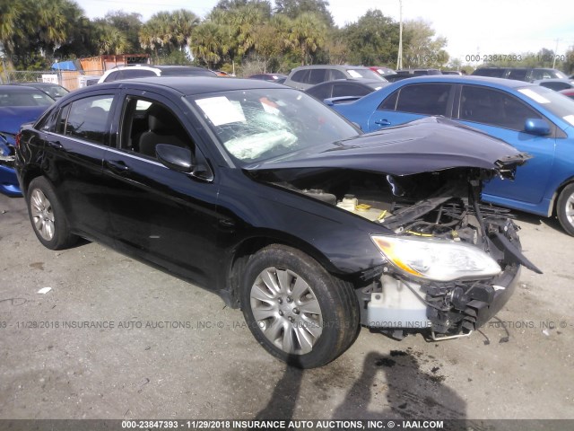 1C3CCBAB1CN282533 - 2012 CHRYSLER 200 LX BLACK photo 1