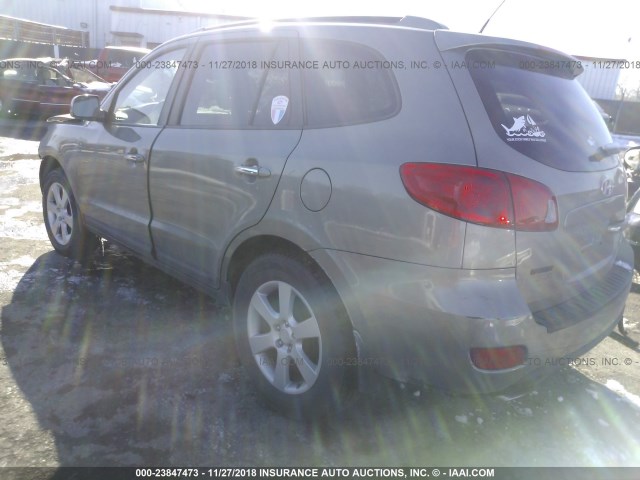 5NMSH13E38H143521 - 2008 HYUNDAI SANTA FE SE/LIMITED GREEN photo 3