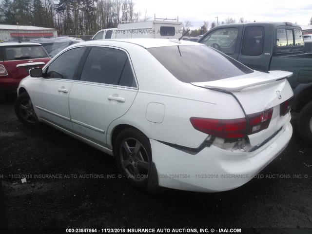 JHMCN364X5C013353 - 2005 HONDA ACCORD HYBRID WHITE photo 3