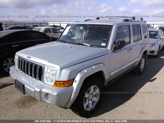 1J8HH58P17C553591 - 2007 JEEP COMMANDER LIMITED SILVER photo 2