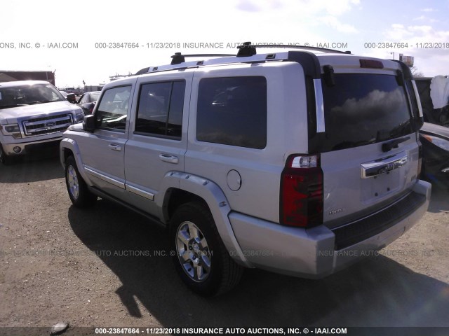 1J8HH58P17C553591 - 2007 JEEP COMMANDER LIMITED SILVER photo 3