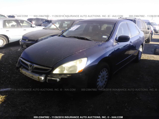 1HGCM56146A072709 - 2006 HONDA ACCORD VALUE Navy photo 2