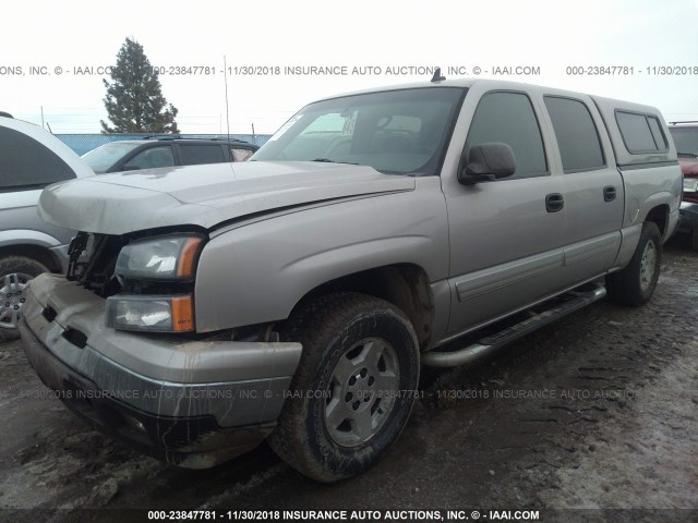 2GCEK13TX71128112 - 2007 CHEVROLET SILVERADO K1500 CREW CAB SILVER photo 2