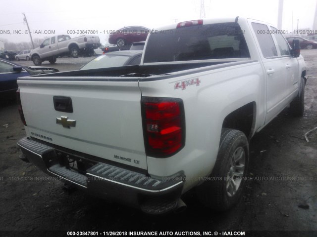 3GCUKREC3GG195634 - 2016 CHEVROLET SILVERADO K1500 LT WHITE photo 4