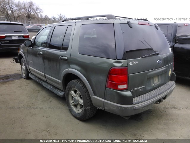 1FMDU73E92ZB79915 - 2002 FORD EXPLORER XLT GREEN photo 3