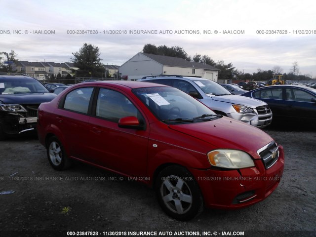 KL1TG56667B061506 - 2007 CHEVROLET AVEO LT RED photo 1