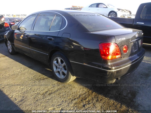 JT8BD69S730183906 - 2003 LEXUS GS 300 BLACK photo 3