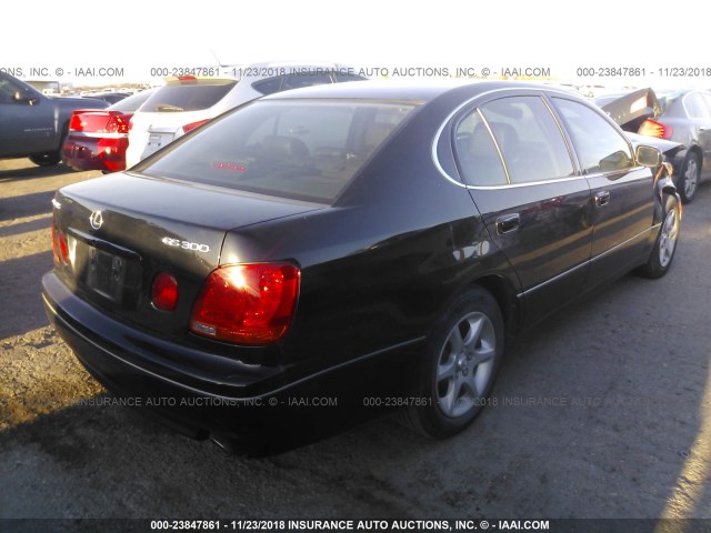 JT8BD69S730183906 - 2003 LEXUS GS 300 BLACK photo 4