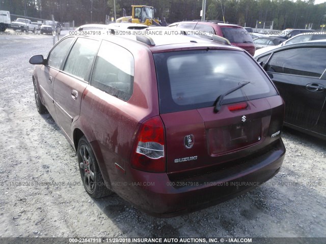 KL5JD86Z45K145783 - 2005 SUZUKI FORENZA S 红色 照片 3