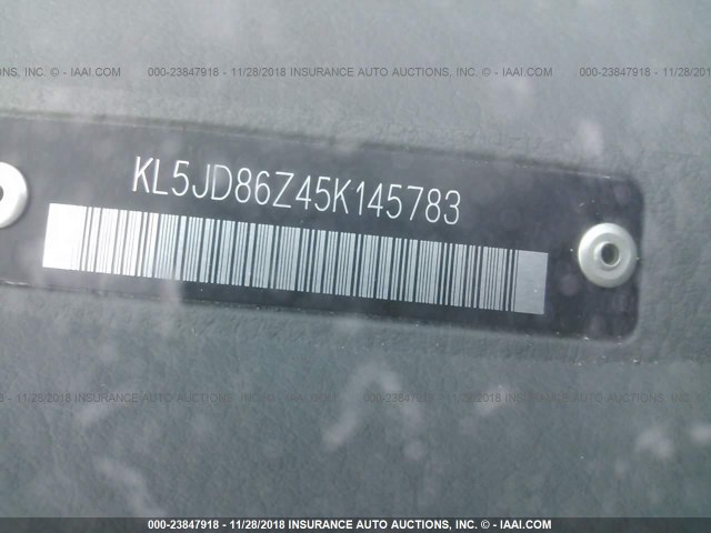 KL5JD86Z45K145783 - 2005 SUZUKI FORENZA S 红色 照片 9