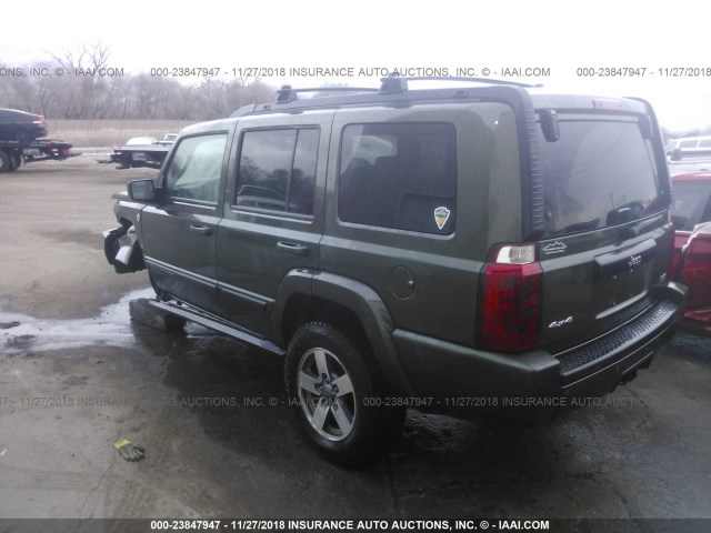 1J8HG48N28C156498 - 2008 JEEP COMMANDER SPORT GREEN photo 3