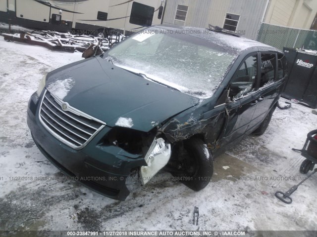 2A8HR44E19R535856 - 2009 CHRYSLER TOWN & COUNTRY LX GREEN photo 2