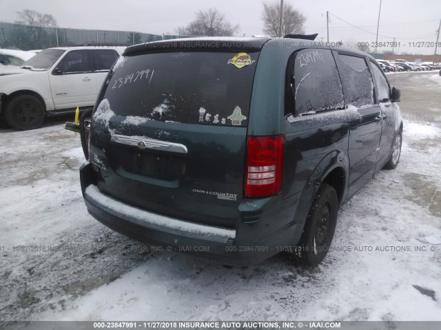 2A8HR44E19R535856 - 2009 CHRYSLER TOWN & COUNTRY LX GREEN photo 4