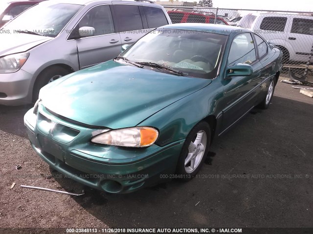 1G2NW12E1XM760402 - 1999 PONTIAC GRAND AM GT GREEN photo 2