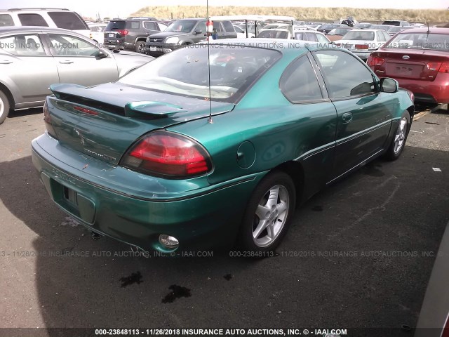 1G2NW12E1XM760402 - 1999 PONTIAC GRAND AM GT GREEN photo 4