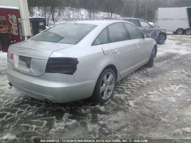 WAUDH74F48N132160 - 2008 AUDI A6 3.2 QUATTRO SILVER photo 4