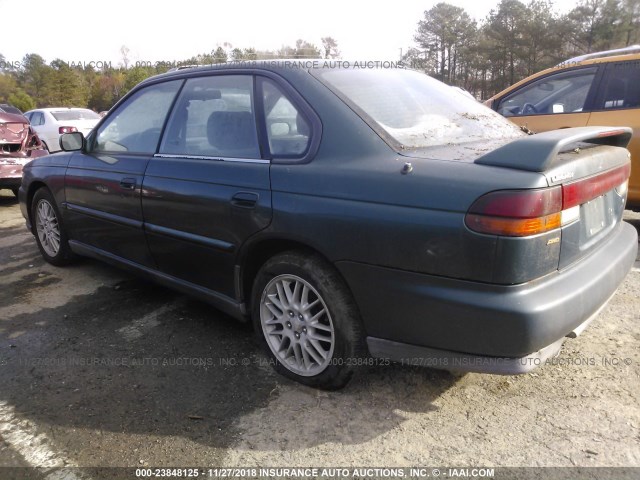 4S3BD6757V7214001 - 1997 SUBARU LEGACY GT GREEN photo 3