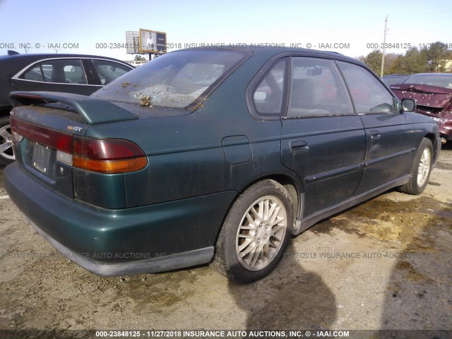 4S3BD6757V7214001 - 1997 SUBARU LEGACY GT GREEN photo 4