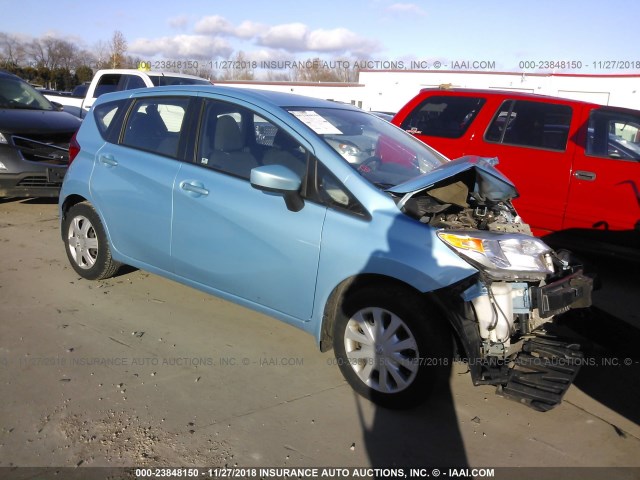 3N1CE2CP5FL390210 - 2015 NISSAN VERSA NOTE S/S PLUS/SV/SL/SR BLUE photo 1